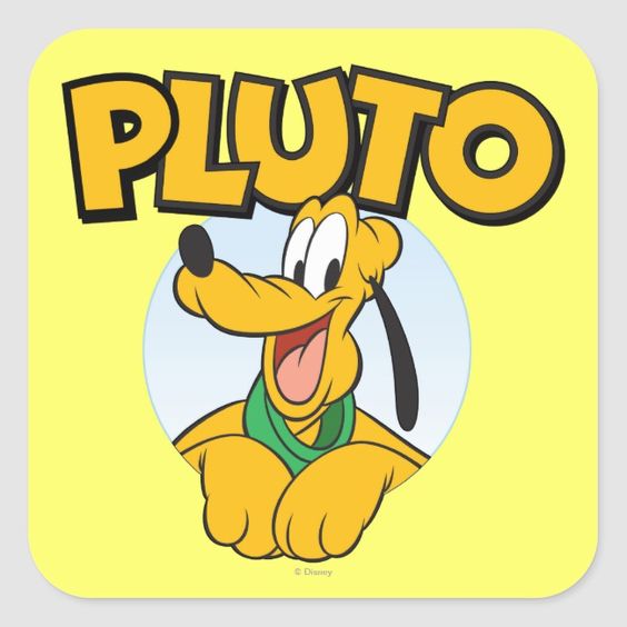 Pluto Logo 15 iron on paper